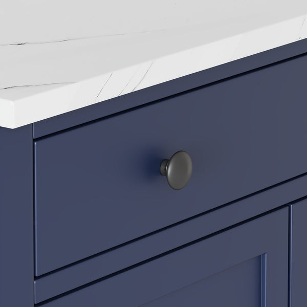 English Elm Topmax Modern Freestanding Kitchen Pantry - Stylish Storage Solution In Blue! N717P221574C-GIGA