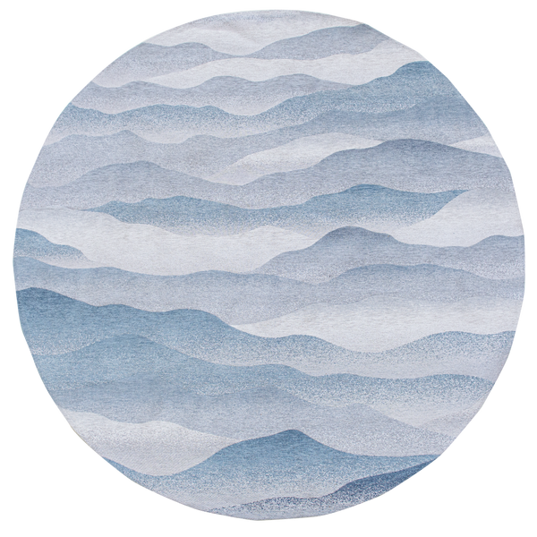 Louis de Pootere Gallery Himalaya 100% PET Poly Mechanically Woven Jacquard Flatweave Contemporary / Modern Rug Winter 7'10"