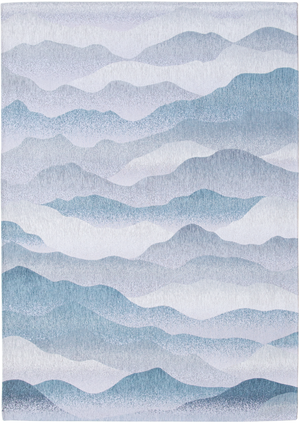 Louis de Pootere Gallery Himalaya 100% PET Poly Mechanically Woven Jacquard Flatweave Contemporary / Modern Rug Winter 9'2" x 12'10"