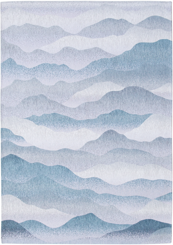 Louis de Pootere Gallery Himalaya 100% PET Poly Mechanically Woven Jacquard Flatweave Contemporary / Modern Rug Winter 9'2" x 12'10"