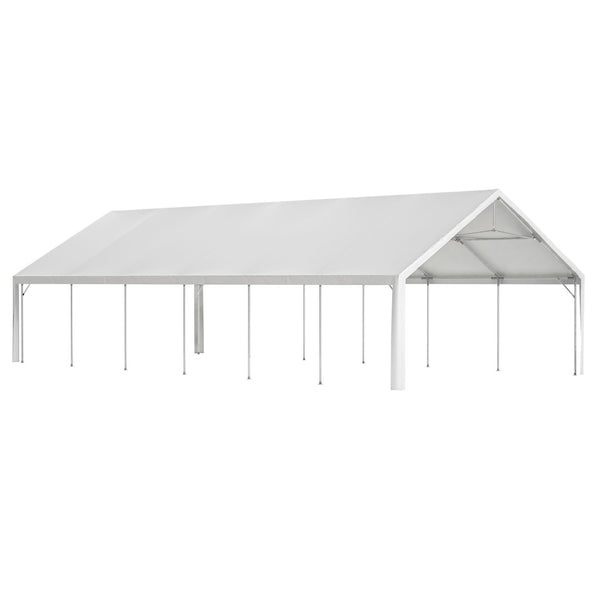 English Elm 20x40ft Heavy Duty Galvanized Steel Frame Party Tent Waterproof Outdoor Wedding Canopy W1422S00064