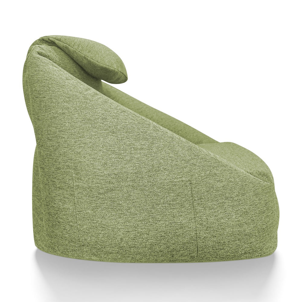 JLA Home Main Street - Cloud ergonomic couch with inflatable, water-resistant fabric, ergonomic support, pump included for easy portability and pet-friendly durability Olive Green OLX106-0002