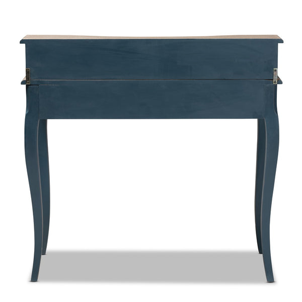 Baxton Studio Baxton Studio Celestine French Provincial Blue Spruce Desk - Elegant Workspace with Ample Storage Solutions CES2-Blue Spruce-Desk