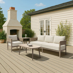 Zuo Modern Foret Sofa – Elevate Your Living Space With Modern Design, Premium Comfort, And Timeless Style Beige 100% Olefin,Aluminum 704108-zuo-modern