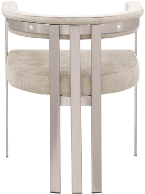 Marcello Beige Velvet Dining Chair 938Beige-C Meridian Furniture