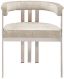 Marcello Beige Velvet Dining Chair 938Beige-C Meridian Furniture