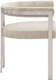 Marcello Beige Velvet Dining Chair 938Beige-C Meridian Furniture