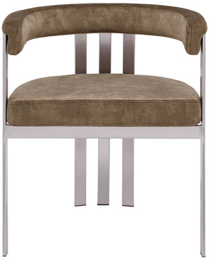 Marcello Brown Velvet Dining Chair 938Brown-C Meridian Furniture
