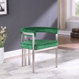 Marcello Green Velvet Dining Chair 938Green-C Meridian Furniture