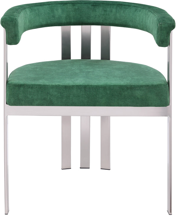 Marcello Green Velvet Dining Chair 938Green-C Meridian Furniture