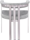 Marcello Grey Velvet Dining Chair 938Grey-C Meridian Furniture