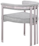 Marcello Grey Velvet Dining Chair 938Grey-C Meridian Furniture