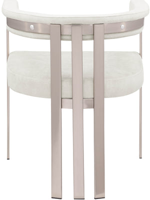 Marcello Stone Velvet Dining Chair 938Stone-C Meridian Furniture