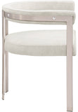 Marcello Stone Velvet Dining Chair 938Stone-C Meridian Furniture