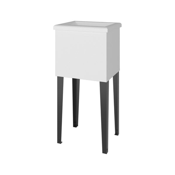English Elm Kulm Deep Wash Basin Utility Tub with Metal Legs for Laundry or Mudroom B097S00266