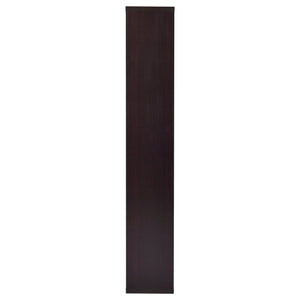 English Elm Geometric Bookcase with 7 Open Shelves for Home Decor, Modern Sturdy Engineered Wood Accent Tower Brown,Cappuccino 71.88 L x 14.14 W x 8.87 H B011P305622