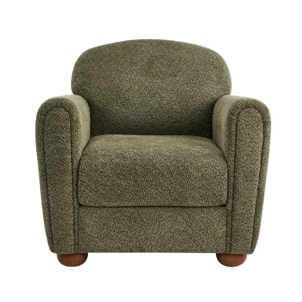 English Elm Rapallo Upholstered Accent Chair Plush Seat Modern Frame for Living Room or Entryway Olive Green N776P381488G