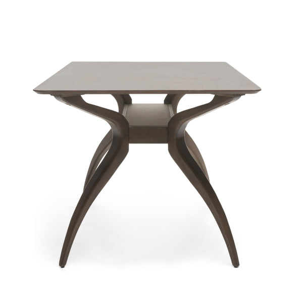 English Elm Christopher Knight Home® - 58905.00 Mid-Century Dining Table with Curved Spider Leg Base, Durable Rubberwood, 59" W Elegance Walnut N771P257283T