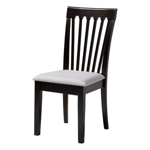 Baxton Studio Baxton Studio Marian 5-Piece Modern Grey and Dark Brown Dining Set for Cozy Spaces and Style Gwen-Grey/Dark Brown-5PC Dining Set