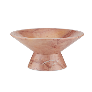 Lubo Rosa Bowl – Exquisite Rosa Cappuccino Marble Design Perfect for Home Décor and Fruit Display