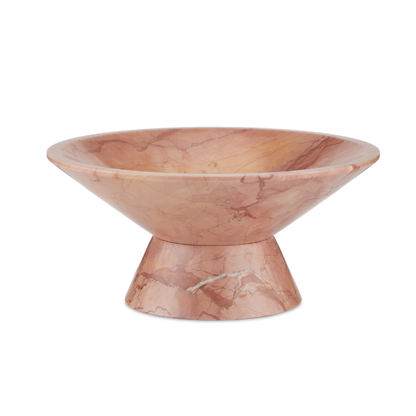 Lubo Rosa Bowl – Exquisite Rosa Cappuccino Marble Design Perfect for Home Décor and Fruit Display