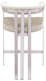 Marcello Beige Velvet Counter Stool 939Beige-C Meridian Furniture