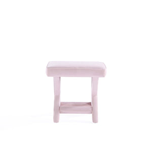 English Elm Abigail Plush Velvet Accent Bench In Pink - Elegant, Durable Design For Versatile Home Décor & Seating B365P398201