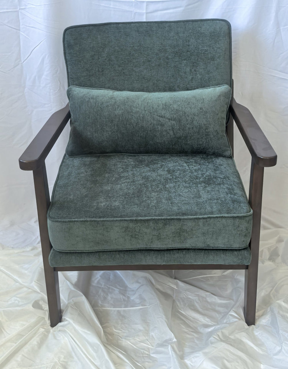 English Elm Mid-Century Modern Accent Chair – Vintage Luxury Design For Living Room & Bedroom Comfort And Style W1893P396355