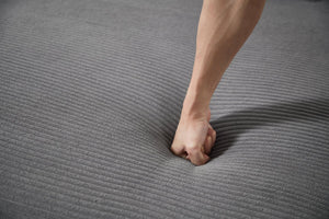 English Elm 111" Corduroy L-Shape Sectional Sofa with Convertible Chaise, Arm Storage, Reversible Cushions, Grey - Durable Solid Wood Frame, 900lb Capacity W1097S00159