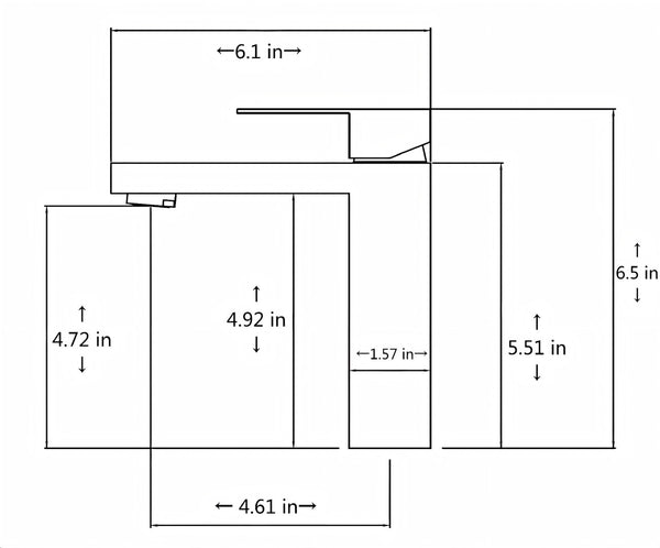 English Elm Single Handle Bathroom Faucet - Brushed Gold Stainless Steel Lavatory Fixture For Modern Spaces T3177P388144-GIGA