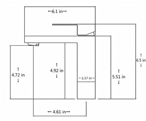 English Elm Single Handle Bathroom Faucet - Brushed Nickel Lavatory Faucet, Durable Stainless Steel Design T3177P388142-GIGA