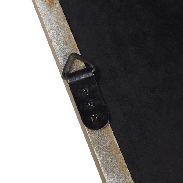 JLA Home Madison Park - Gold Scalloped Wood Wall Mirror with Metallic Gold Frame, Ready-to-Hang Rectangular Accent Piece MP95F-0318