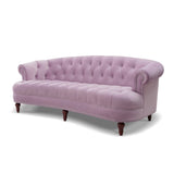 English Elm La Rosa Victorian Chesterfield Tufted Sofa, Lavender Velvet