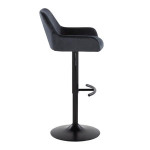 English Elm Contemporary Swivel Barstools with Chrome Base and Faux Leather Seats Set of 2 B202S00823