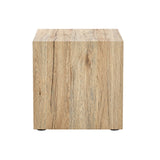 English Elm Elevate Your Living Space With This Modern Mdf Coffee Table That Showcases Smooth, Light Wood Color Texture Patterns. It Is Characterized By Stylish Design.