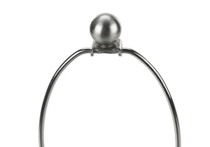 English Elm Lighting, chic globe ceramic table lamp with linen empire shade, 3-way rotary switch for adjustable ambiance Black 16 L x 16 W x 17 H B2710P220098