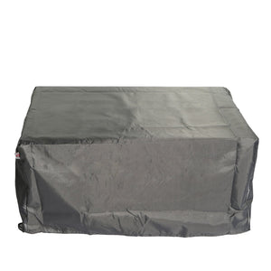 English Elm Aluminum Antique Bronze 50x32" Rectangle Fire Table with Fire Glass, Cover & Rust-Free Cast Finish B010S00468