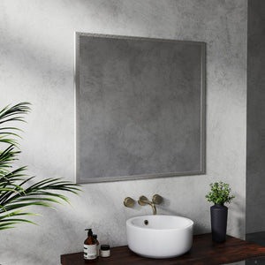 English Elm 80cm Round Float Glass Wall Mirror Polished Edge Vanity Bathroom Hallway Decor White W3151P265960