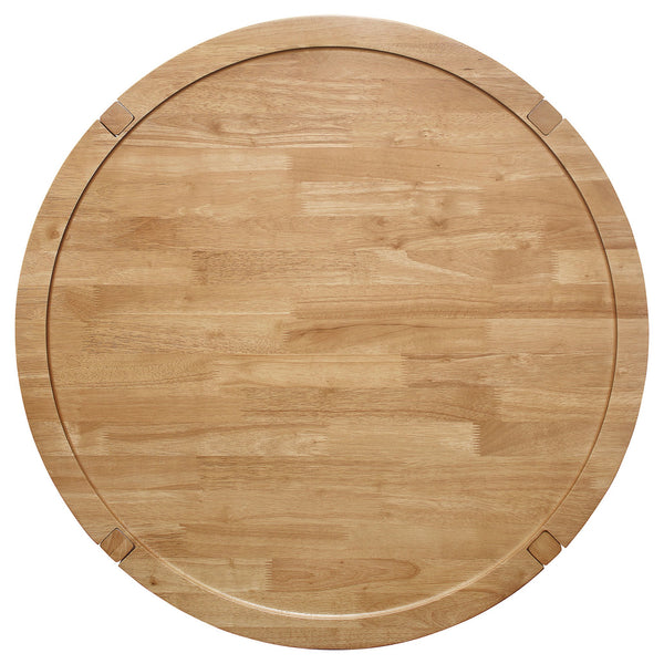 English Elm Isbell Round Solid Wood Coffee Table – Modern Farmhouse Charm With Maple Finish & Ample Storage Space B062P299894