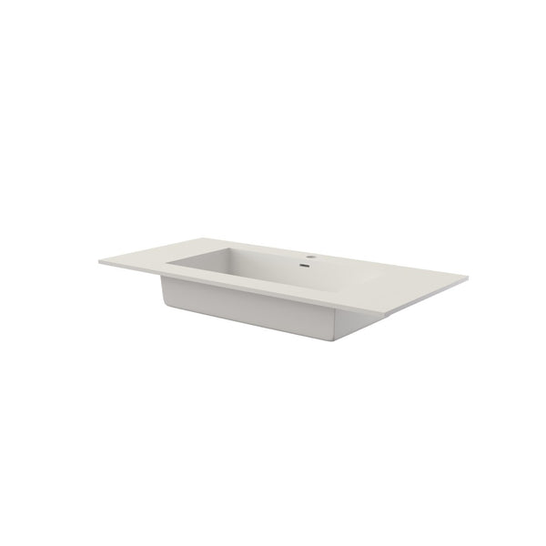 English Elm Stone Resin Vessel Basin Sink Sculptural Countertop Design for Modern Bathrooms T3785P355782