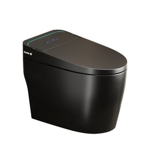 English Elm Unique Intelligent One Piece Toilet with Bidet Warm Air Dryer and Auto Sensor Seat Black W3133P476381