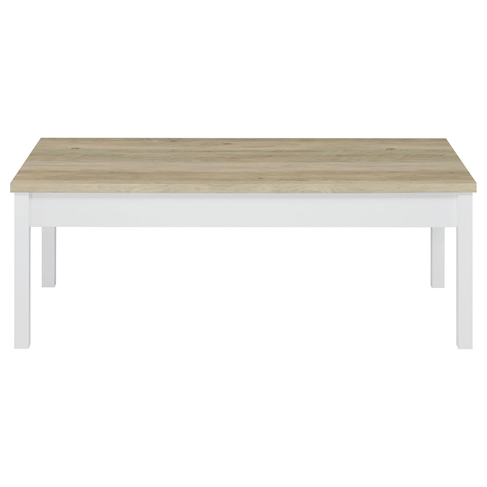 English Elm Quintara 3-Piece Coffee & End Table Set — Distressed Pine Tops, Painted Bases, Sturdy Engineered Wood Design B062P375538