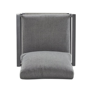 English Elm Christopher Knight Home® - [Set Of 2] Gray Aluminum Lounge Chairs With Plush Cushions And Modern Rope Accents For All Spaces N767P237034G_2