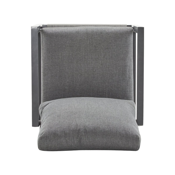 English Elm Christopher Knight Home® - [Set Of 2] Gray Aluminum Lounge Chairs With Plush Cushions And Modern Rope Accents For All Spaces N767P237034G_2