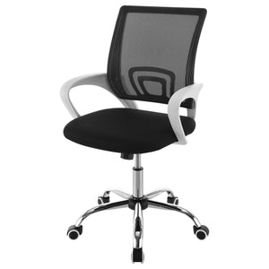 English Elm Anaheim Breathable Mesh Upholstered Office Chair with Chrome Base, Adjustable Height & Arms for Comfort Black B062P299803
