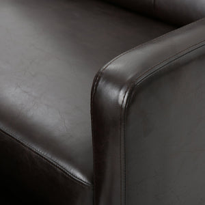 English Elm Christopher Knight Home® - Reclining Loveseat with Push-Back Recline, Plush Tufted Fabric Sofa, Compact Wall-Hugger Design Brown 61372.00PU