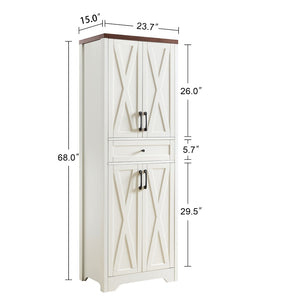 English Elm 66" Modular Wall Unit with Tempered Glass Shelving and Warm Wood Veneer Finish Walnut W1162P313312