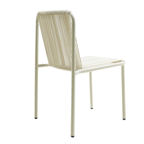 English Elm Christopher Knight Home® - Burgess Weather-Resistant Outdoor Stacking Dining Chair Set of 2 — UV-Proof PE Rattan with Iron Frame White 23.75 L x 20.9 W x 19.5 H N776P234186W