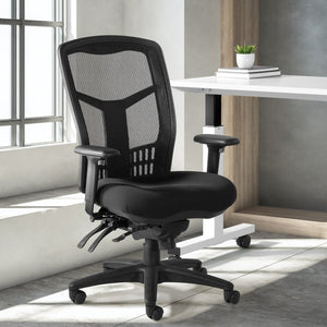 OSP Home Furnishings Progrid® High Back Mesh Office Chair with Lumbar Support and Pneumatic Seat Adjustment 92892-30