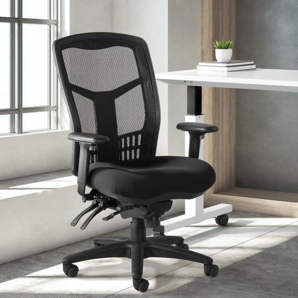 OSP Home Furnishings Progrid® High Back Mesh Office Chair with Lumbar Support and Pneumatic Seat Adjustment 92892-30